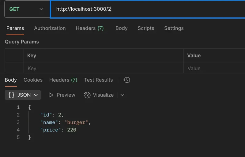 GET request by ID in Postman